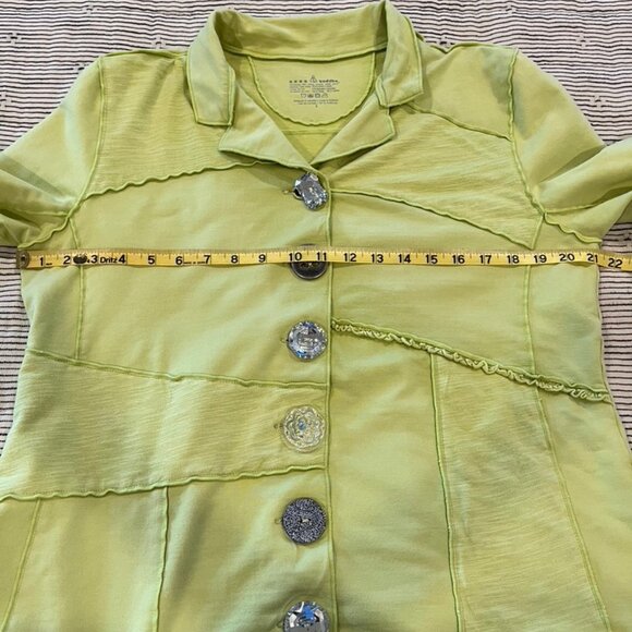 Funky Neon Buddha Lime Green Jacket, L - Picture 4 of 9